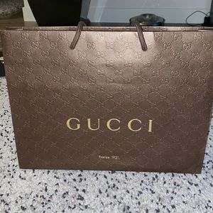Authentic GUCCI Shopping bag brown